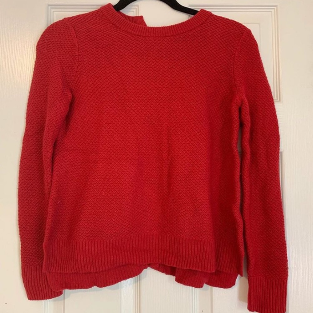 Madewell button back sweater!